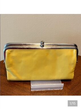 Hobo   Clutch  wallet  double kiss lock openings for Cash cards ID +large pocket